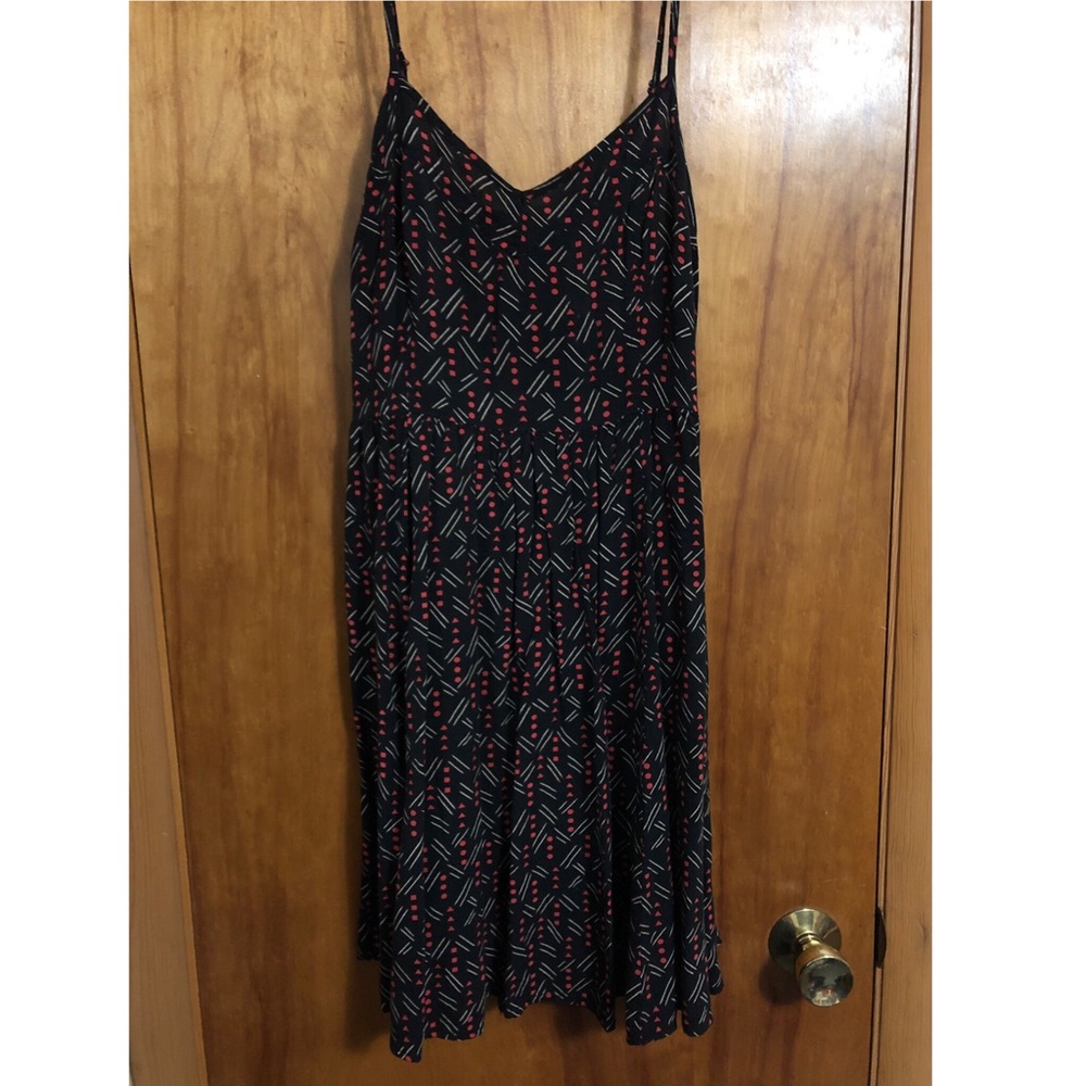 Forever 21 Tank top Dress Black Pattern Sz M